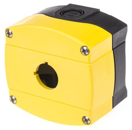 800F-1YM Allen Bradley Yellow Plastic 800F Push Button Enclosure - 1 Hole 22mm Diameter