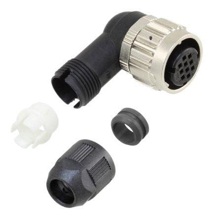 HR08D-12WLPN-10SC Hirose HR08D Series, 10 Pole Cable Mount Connector Plug, Female Contacts, IP67, IP68