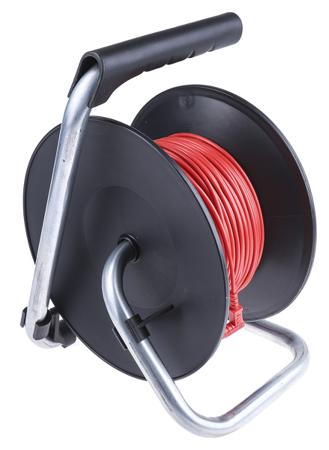 125-3745 RS Pro Red Test Lead Extension Reel, 50m Cable Length