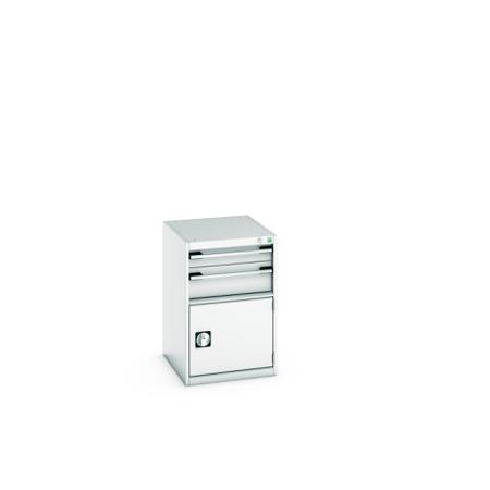 40018031-16V Bott 1 Door, 2 Drawer Sheet Steel Floor Standing Storage Cabinet, 525 X 650 X 800mm