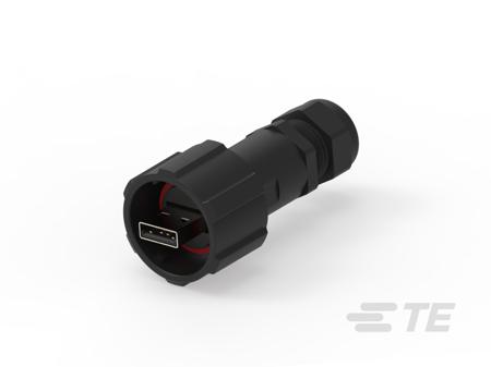 1954637-1 TE Connectivity Version 2.0 Type A USB Connector, Cable Mount Plug, 30 V ac