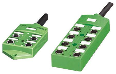 1517178 Phoenix Contact SACB Series Sensor Box, M12, 10m cable, 4 way, 8 port