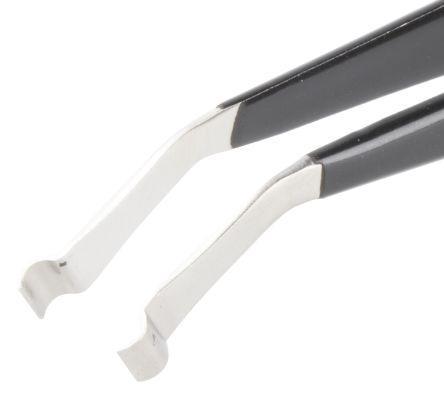 136-9775 RS Pro 120 mm, Anti-Magnetic Stainless Steel, ESD Anti-Acid Tweezers