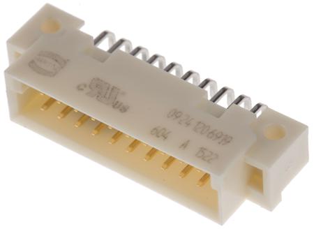 09241206919 HARTING 20 Way 2.54mm Pitch, Type 3B Class C2, 2 Row, Right Angle DIN 41612 Connector, Plug