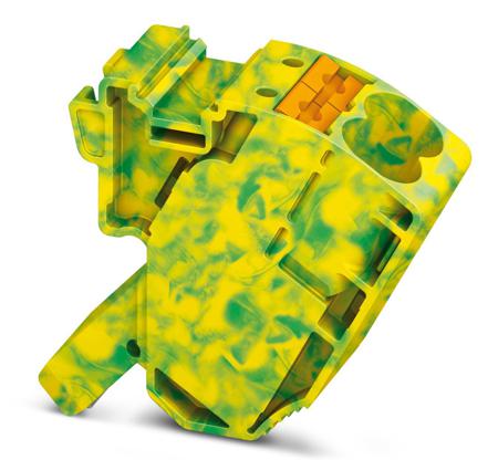 3260151 Phoenix Contact PTPOWER Series AGK 10-PTPOWER GN/YE Terminal Block Connector, 2-Way, 57A, 0.5 → 16 mm² Wire,