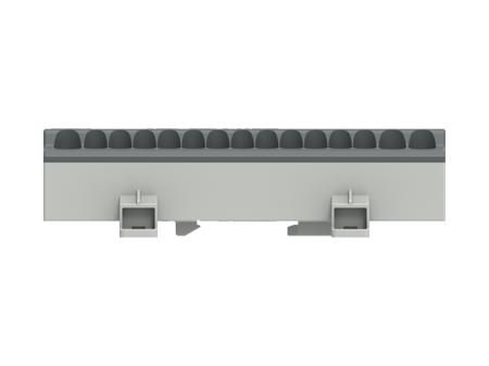 1SNL407611R0000 Distribution Block, 15 Way, 1.5 → 25mm², 85A, 1 kV, Black, Grey