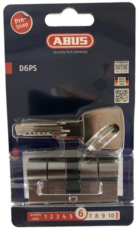 D6PSN-30-40-BK ABUS Euro Cylinder Lock, 30/40 mm (30/40mm)