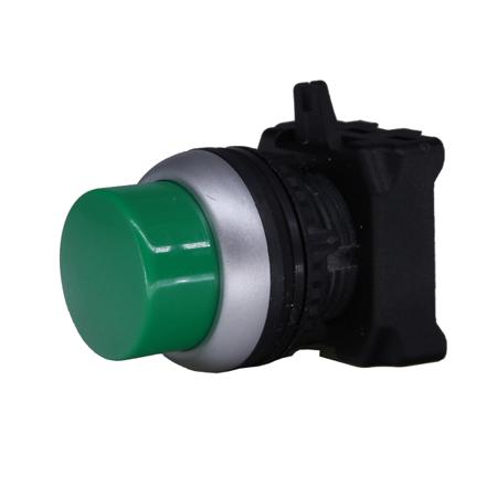 188-1130 RS PRO Green Push Button Head, Spring Return, 22.5mm Cutout