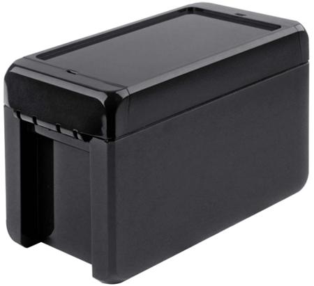 96013134 B 140809 PC-V0-7024 Bopla Bocube Series Graphite Grey Polycarbonate Enclosure, IP66, IP68, IK07, Graphite Grey Lid, 151 x 80 x 90mm