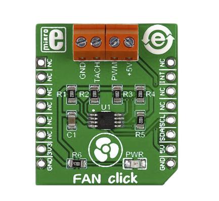 MIKROE-2004 MikroElektronika Fan Click for EMC2301