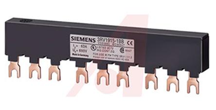 3RV1915-1BB Siemens SIRIUS 3 Phase Busbar, 690V, 45mm Pitch