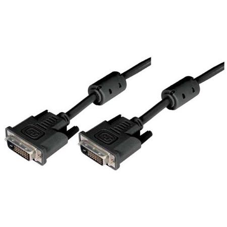 CGDVI-DL-MM-3 L-Com, Male DVI to Male DVI  Cable, 3ftBlack sheathAluminium Foil, Braid shielding