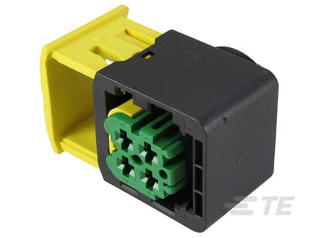 3-1418390-1 TE Connectivity, 3-1418 Automotive Connector Receptacle Green Cable Mount 4 Way, Wire Termination