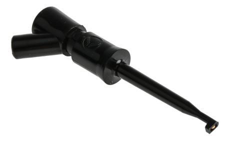 973501100 KLEPS 2 BU BLACK Hirschmann Test & Measurement Black Hook Clip with , 6A, 30 V ac, 60 V dc, 2mm Socket