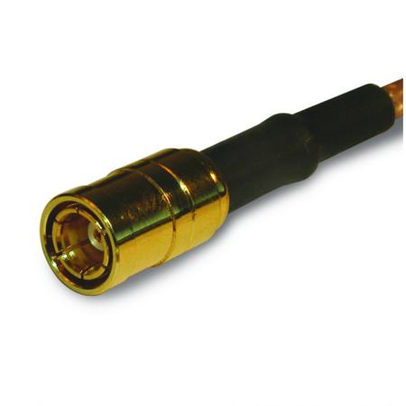 142186 Amphenol RF Plug Cable Mount SMB Connector, Crimp Termination, Straight Body