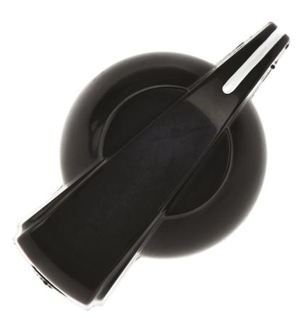 223-742 RS PRO 32mm Black Potentiometer Knob for 6.4mm Shaft
