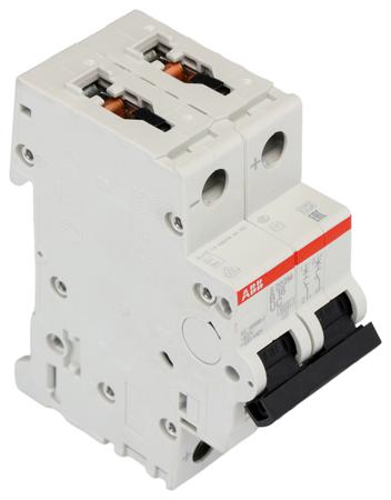 2CDS272061R0165 ABB S202M 2CDS2720 MCB, 2P, 16A Curve B, 440V AC, 500V DC, 220 V Breaking Capacity