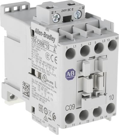 100-C09EJ10 Allen Bradley 100 Series 100C 3 Pole Contactor, NO, 9 A, 4 kW, 24 V dc Coil
