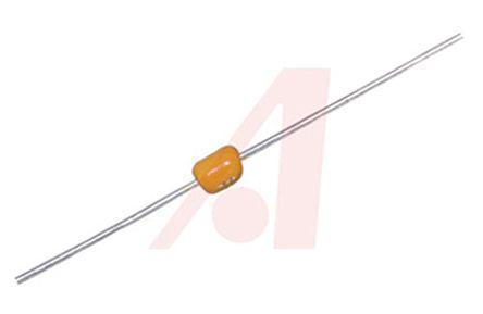 AA115C104K4R AVX 100nF Multilayer Ceramic Capacitor MLCC 50V dc ±10% X7R Dielectric AA11 Axial, Max. Temp. +125°C