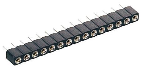310-87-103-01-640101 3 Way Preci-Dip Straight Through Hole 2.54mm SIL Socket, Solder, 3A 100 V ac, 150 V dc
