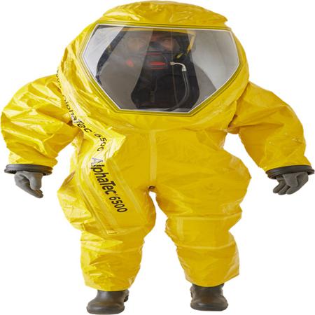 YE65T-00803-02-GA2 Ansell Yellow Coverall, EN 1073-2, EN 1149-5, EN 14126, S