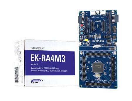 RTK7EKA4M3S00001BE Renesas Electronics Evaluation Kit for RA4M3 MCU Group 12 bit ADC