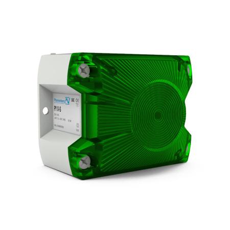 21513816055 Pfannenberg PY L-S Series Green Blinking, Continuous, Flashing Beacon, 12 → 48 V dc, Panel Mount, LED Bulb, IP66