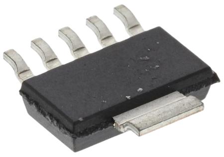 MCP1826T-ADJE-DC Microchip MCP1826T-ADJE/DC, LDO Regulator, 1A Adjustable, 0.8 → 5 V, ±0.5% 5+Tab-Pin, SOT-223