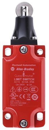 440P-MRPS11B Allen Bradley Guardmaster 440P Series Roller Plunger Limit Switch, NO/NC, IP66, SPST, Metal Housing
