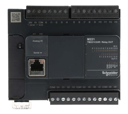 TM221C24R Schneider Electric Modicon M221 Series PLC CPU, 240 V Supply, Digital Output