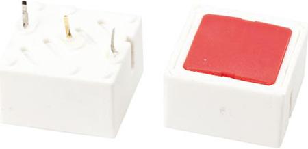 734-7375 Red Cap Tactile Switch, Single Pole Single Throw (SPST) 100 mA @ 42 V dc 0.7mm