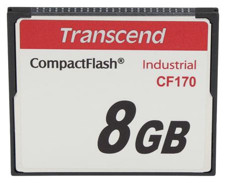 TS8GCF170 Transcend CF170 CompactFlash Industrial 8 GB MLC Compact Flash Card
