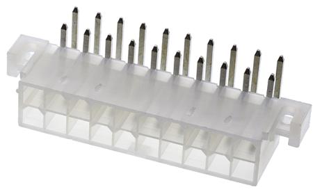 39-29-1208 Molex Mini-Fit Jr Series Right Angle Through Hole PCB Header, 20 Contact(s), 4.2 mm Pitch, 2 Row, Shrouded