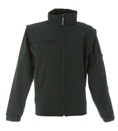 988086-L-GREEN JRC 988086 Green, Breathable, Waterproof Softshell Jacket, L