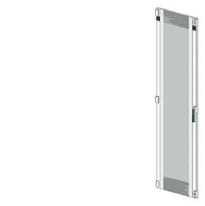 8PQ2197-8BA08 Siemens 8PQ2197 Series Lockable Sheet Steel RAL 7035 Transparent Door, 2000mm H, 800mm W, 25mm D for Use with SIVACON S4