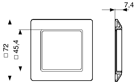 26546842 Crouzet Adapter For Use With Batch Counter, Chronometer, Multi-Totaliser, Preselection Totaliser, Tachometer