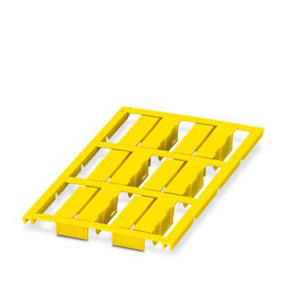0825400 Phoenix Contact UC-WMC Clip On Cable Marker, Yellow, Pre-printed "Unlabeled", 4.2 → 5.6mm Cable, for Conductors,