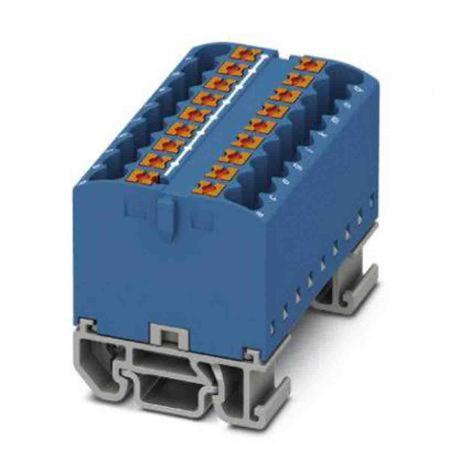 3274146 Phoenix Contact Distribution Block, 18 Way, 4mm², 24A, 690 V, Blue