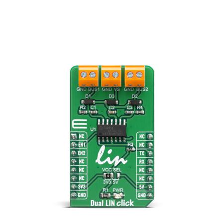 MIKROE-3870 MikroElektronika Dual LIN Click TLE7268SKXUMA1 for BCM