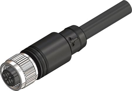 283-4889 RS PRO Straight Female 4 way M12 to Actuator/Sensor Cable, 6m