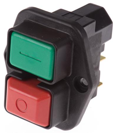 3251-20-01/52 EICHOFF Push Button Switch, Latching, Panel Mount, DPDT, 230V