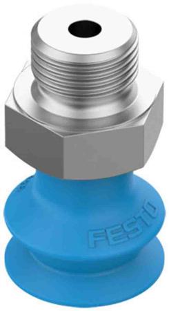 VASB-15-1/8-PUR-B Festo 15mm Bellows PUR Suction Cup , 1/8 in