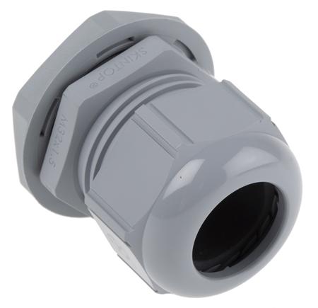 53111040+53119040 Lapp SKINTOP Series Grey Polyamide Cable Gland, M32 Thread, 9mm min., 21mm max., IP66, IP68, IP69K