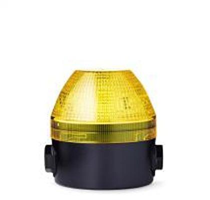 440107405 AUER Signal N Series Series Yellow Multiple Effect Beacon, 12 → 24 V, Tube Mounted, LED Bulb, IP65, IP67