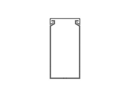 1SET411015R0000 PVC Cable Trunking Accessory, 40 x 80mm