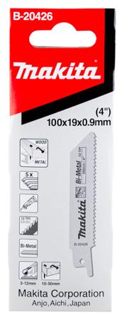 B-20426 Makita 100mm Cutting Length Bimetal, Reciprocating Saw Blade, 10 Teeth Per Inch, Pack of 5