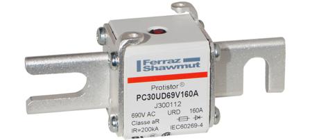 J300112 Mersen 160A German Standard Fuse, 30, 700V, 77mm