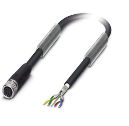 1543320 Phoenix Contact Straight Female M8 to Bus Cable, 15m