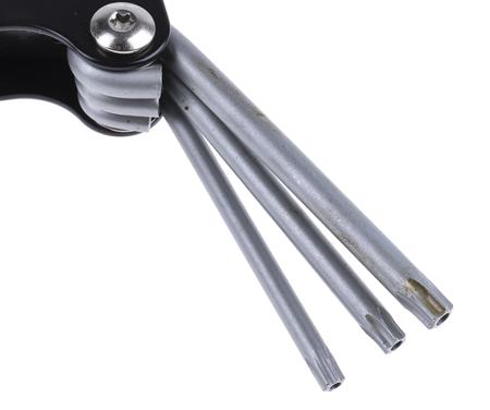 451-8921 RS Pro 8 piece Folding Torx key set Vanadium Steel
