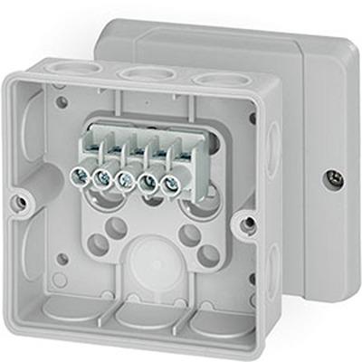 DE 9345 HENSEL DE Series Grey Polycarbonate Junction Box, IP55, 55 x 98 x 98mm